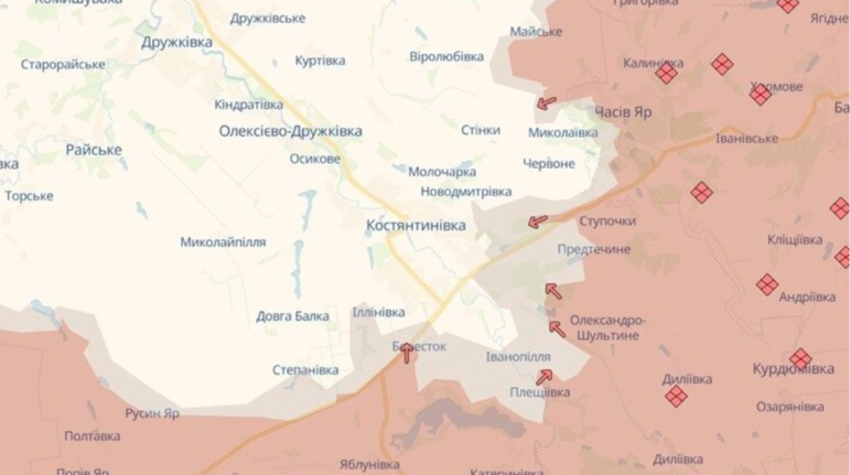 DeepState: Окупанти просунулися на Харківщині та Донеччині